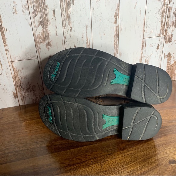 Ariat Leather Cowboy Boots Size 6.5 Teal Brown - Picture 5 of 7